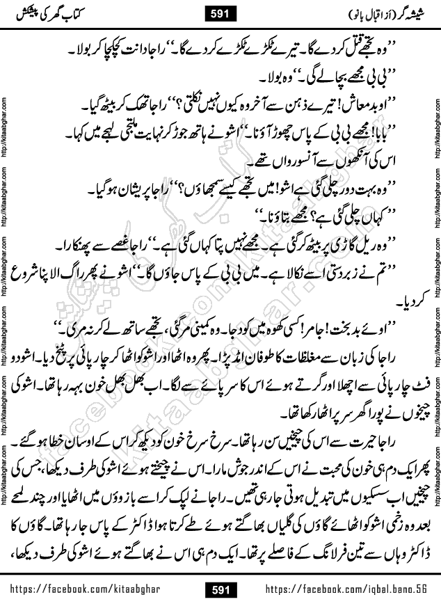 Forced Marriage based Romantic Urdu Novel Sheesha Gar by Iqbal Bano published on Kitab Ghar
