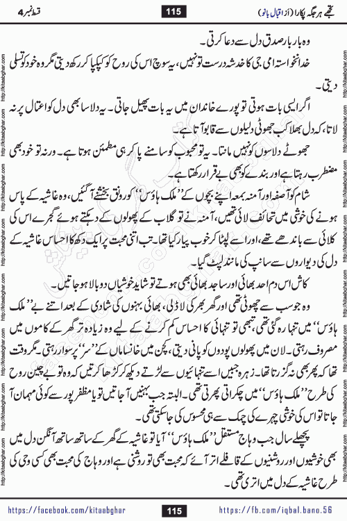 Tujhe Har Jagah Pukara by Iqbal Bano Famous Romantic Urdu Novel published on kitab ghar for online Urdu Novel Readers