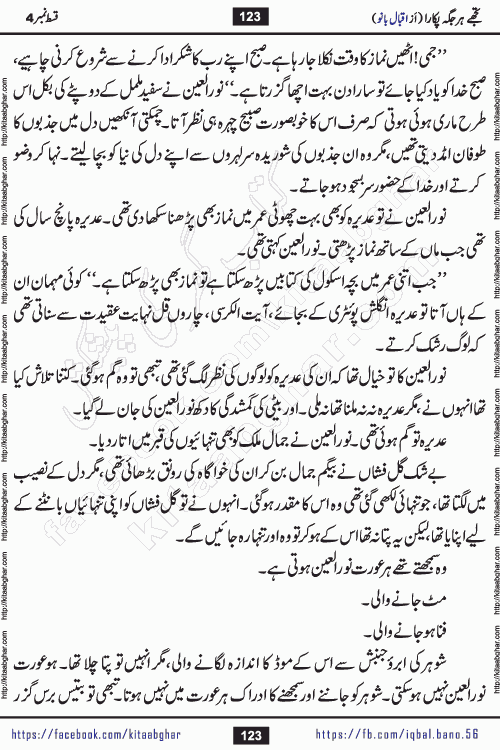Tujhe Har Jagah Pukara by Iqbal Bano Famous Romantic Urdu Novel published on kitab ghar for online Urdu Novel Readers