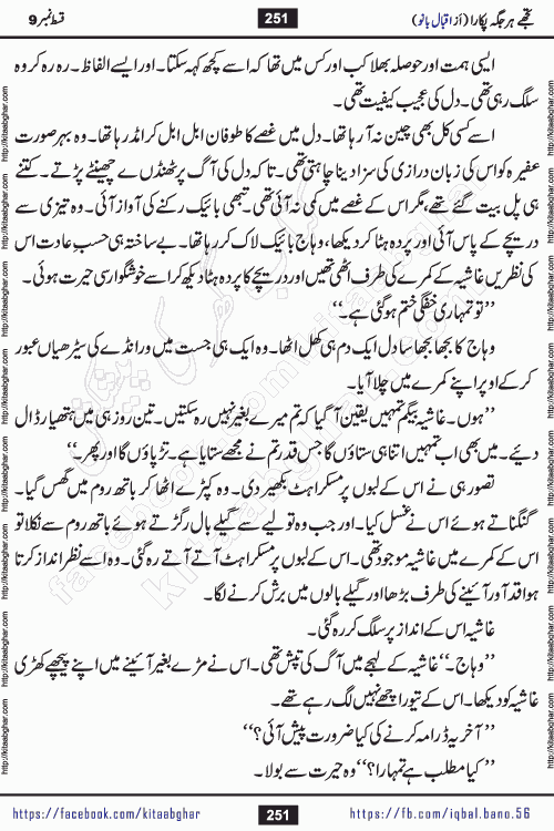 Tujhe Har Jagah Pukara by Iqbal Bano Famous Romantic Urdu Novel published on kitab ghar for online Urdu Novel Readers