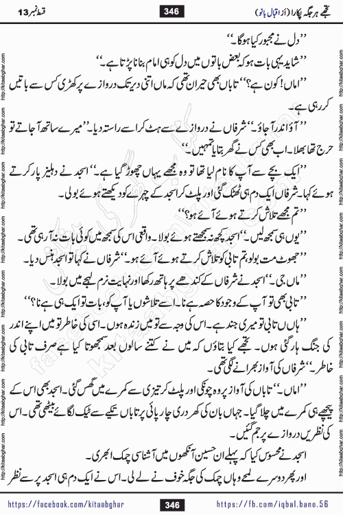 Tujhe Har Jagah Pukara by Iqbal Bano Famous Romantic Urdu Novel published on kitab ghar for online Urdu Novel Readers