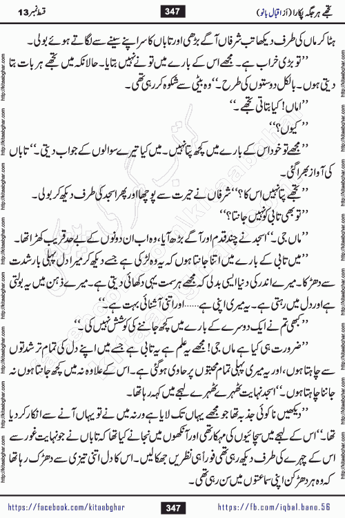 Tujhe Har Jagah Pukara by Iqbal Bano Famous Romantic Urdu Novel published on kitab ghar for online Urdu Novel Readers