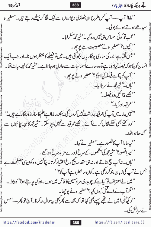 Tujhe Har Jagah Pukara by Iqbal Bano Famous Romantic Urdu Novel published on kitab ghar for online Urdu Novel Readers