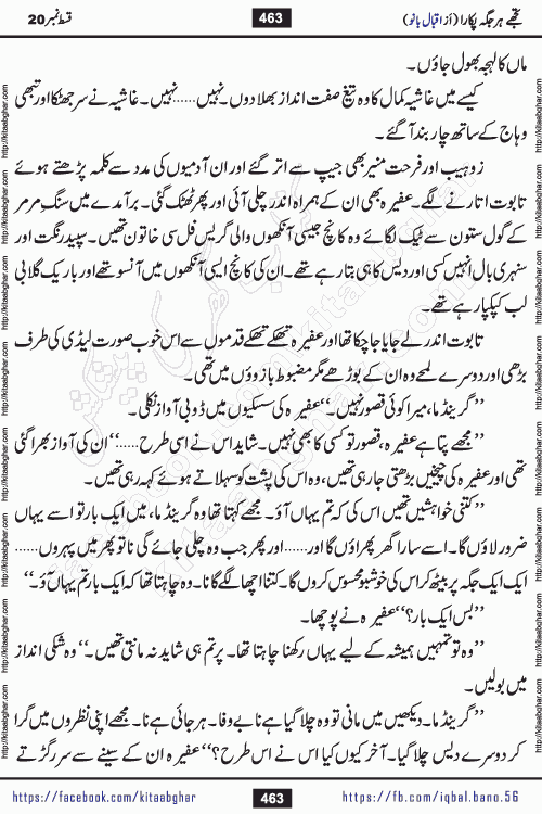 Tujhe Har Jagah Pukara by Iqbal Bano Famous Romantic Urdu Novel published on kitab ghar for online Urdu Novel Readers