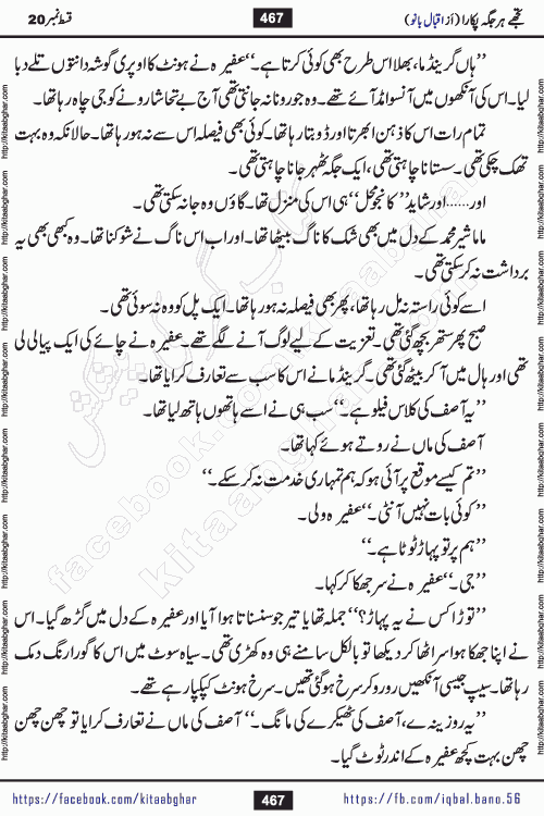Tujhe Har Jagah Pukara by Iqbal Bano Famous Romantic Urdu Novel published on kitab ghar for online Urdu Novel Readers