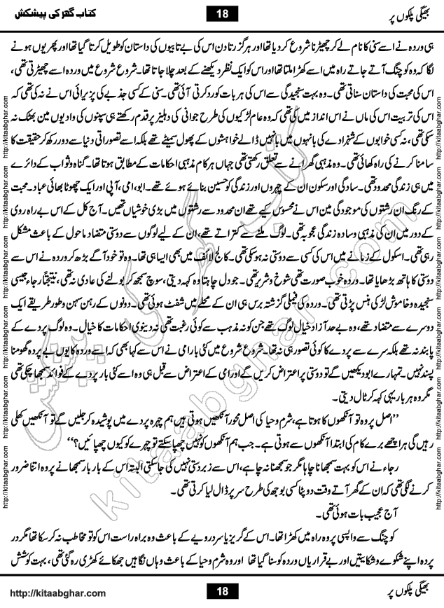 Bheegi Palkon Par Urdu Novel by Iqra Sagheer Ahmed