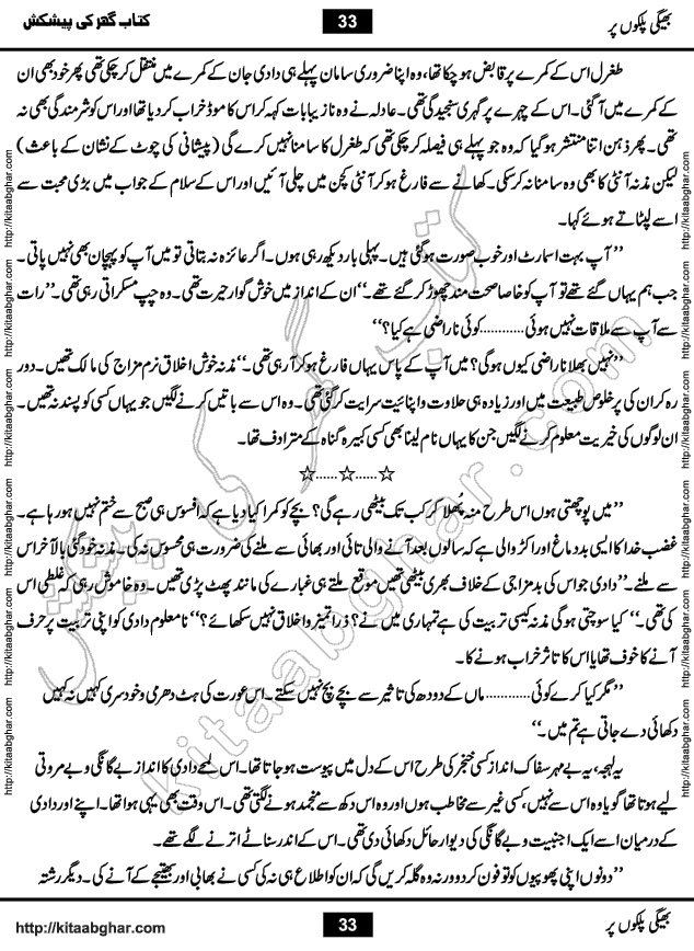 Bheegi Palkon Par Urdu Novel by Iqra Sagheer Ahmed