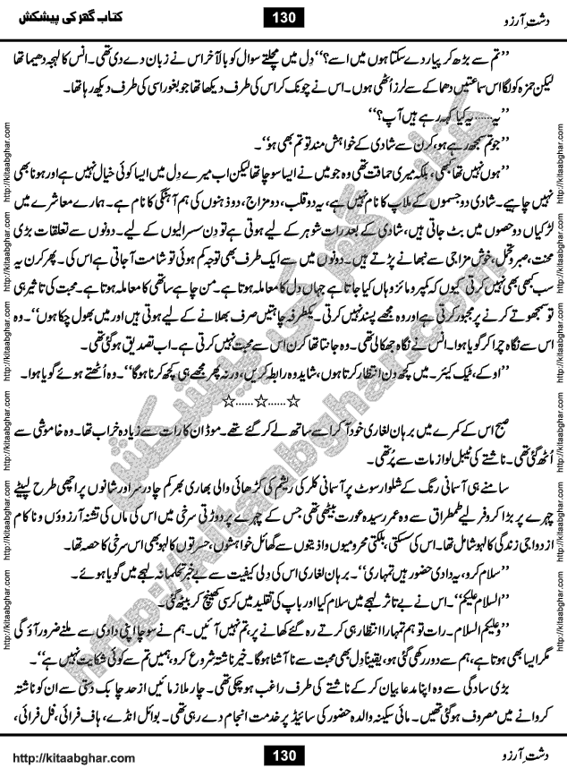 Dasht-e-Arzoo Romantic Urdu Novel by Iqra Sagheer Ahmed published on Kitab Ghar
