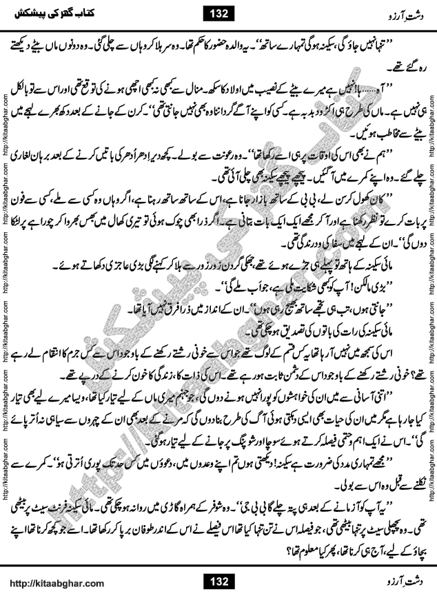 Dasht-e-Arzoo Romantic Urdu Novel by Iqra Sagheer Ahmed published on Kitab Ghar