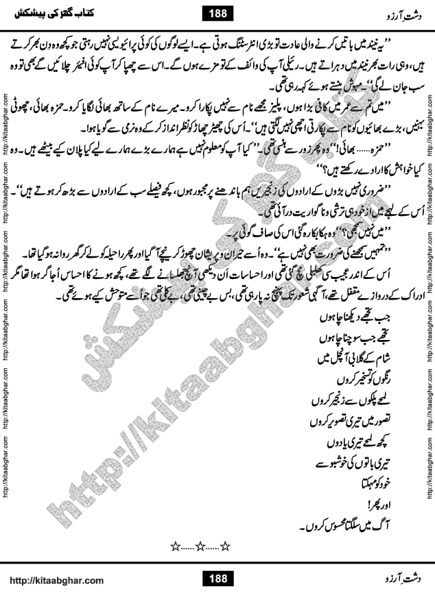 Dasht-e-Arzoo Romantic Urdu Novel by Iqra Sagheer Ahmed published on Kitab Ghar