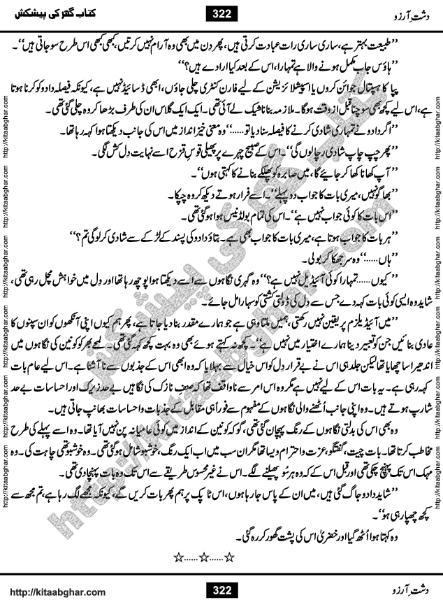 Dasht-e-Arzoo Romantic Urdu Novel by Iqra Sagheer Ahmed published on Kitab Ghar