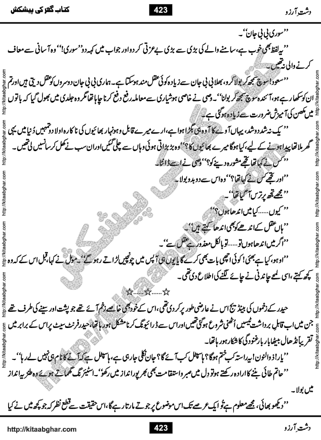 Dasht-e-Arzoo Romantic Urdu Novel by Iqra Sagheer Ahmed published on Kitab Ghar