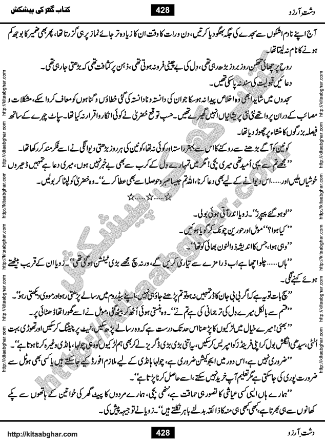Dasht-e-Arzoo Romantic Urdu Novel by Iqra Sagheer Ahmed published on Kitab Ghar