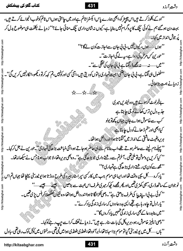 Dasht-e-Arzoo Romantic Urdu Novel by Iqra Sagheer Ahmed published on Kitab Ghar