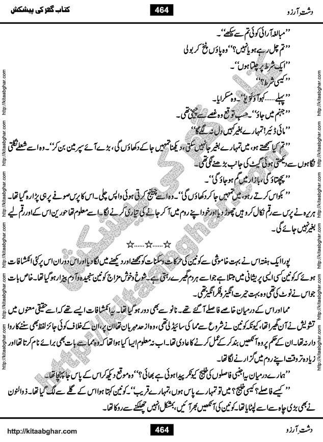 Dasht-e-Arzoo Romantic Urdu Novel by Iqra Sagheer Ahmed published on Kitab Ghar