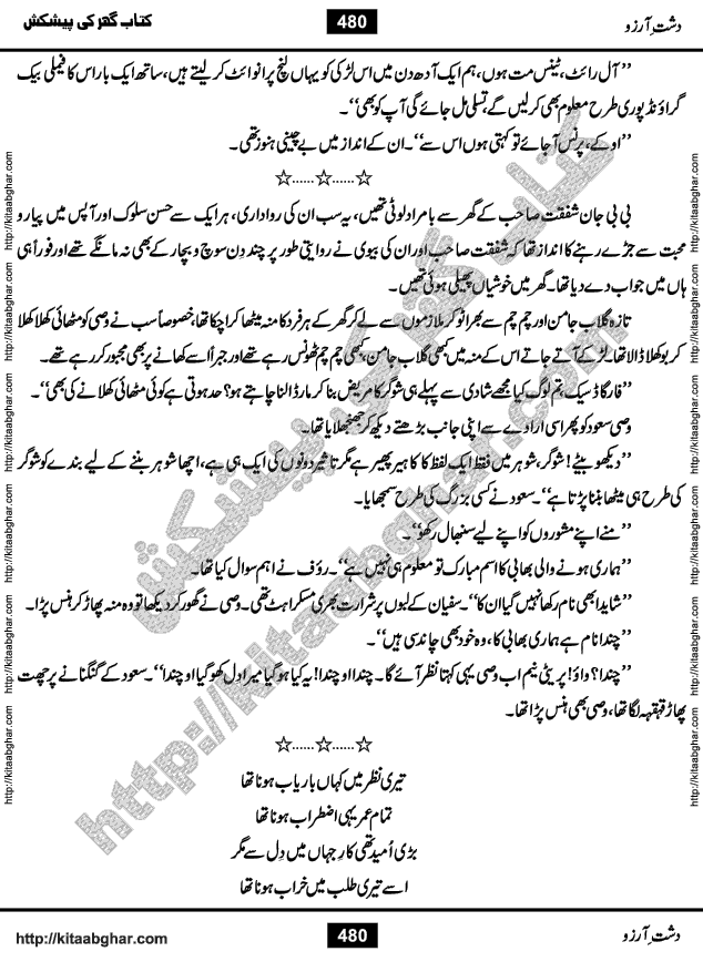 Dasht-e-Arzoo Romantic Urdu Novel by Iqra Sagheer Ahmed published on Kitab Ghar