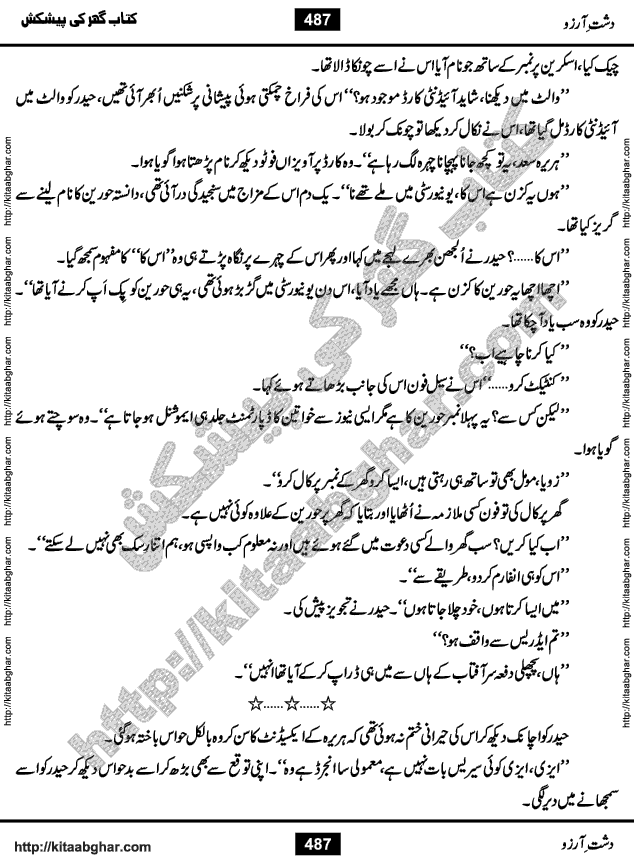 Dasht-e-Arzoo Romantic Urdu Novel by Iqra Sagheer Ahmed published on Kitab Ghar