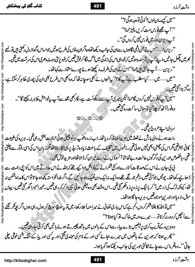 Dasht-e-Arzoo Romantic Urdu Novel by Iqra Sagheer Ahmed published on Kitab Ghar