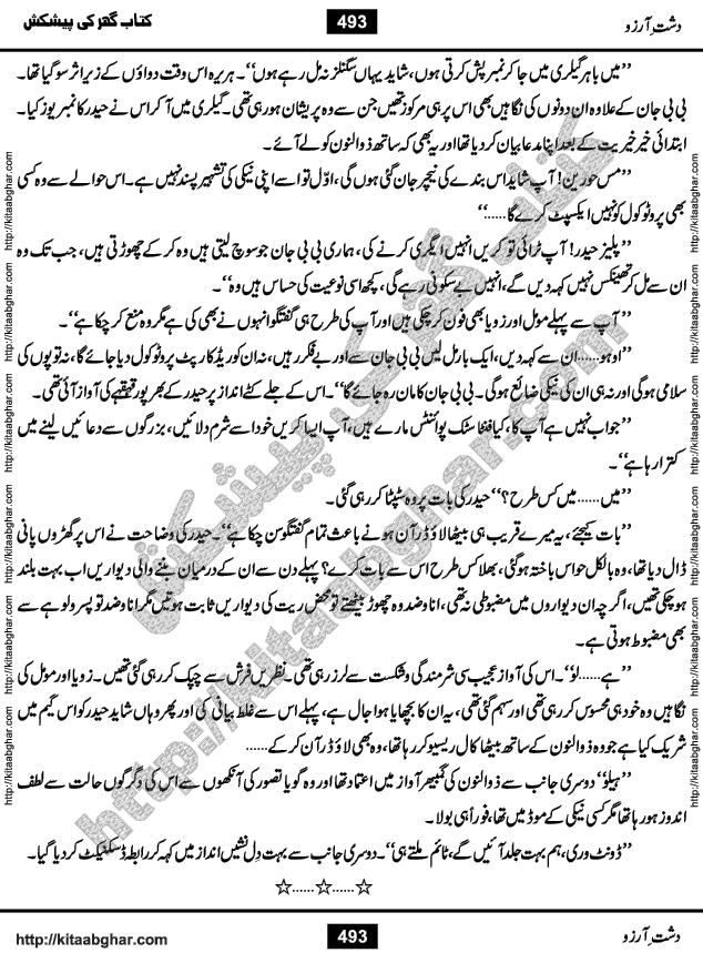 Dasht-e-Arzoo Romantic Urdu Novel by Iqra Sagheer Ahmed published on Kitab Ghar