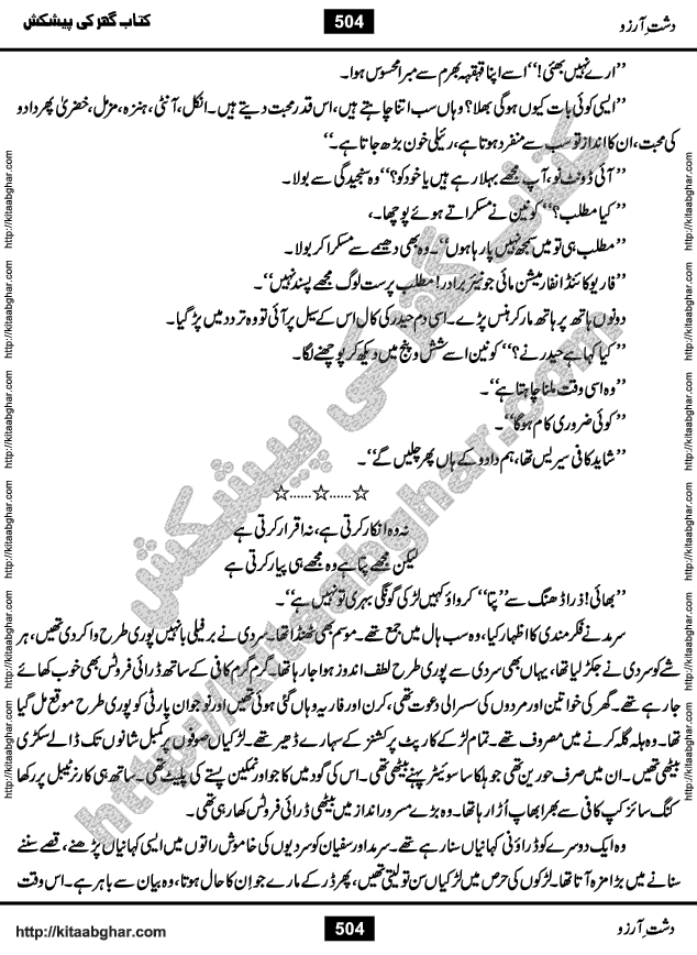 Dasht-e-Arzoo Romantic Urdu Novel by Iqra Sagheer Ahmed published on Kitab Ghar