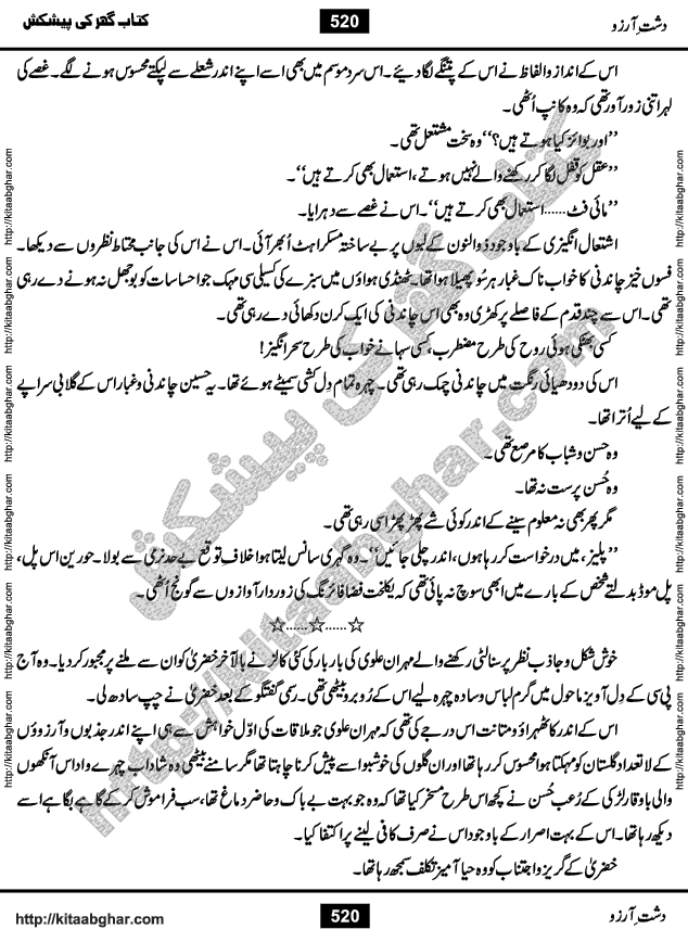 Dasht-e-Arzoo Romantic Urdu Novel by Iqra Sagheer Ahmed published on Kitab Ghar