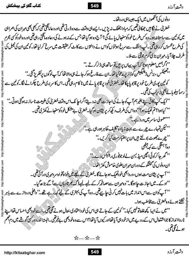 Dasht-e-Arzoo Romantic Urdu Novel by Iqra Sagheer Ahmed published on Kitab Ghar