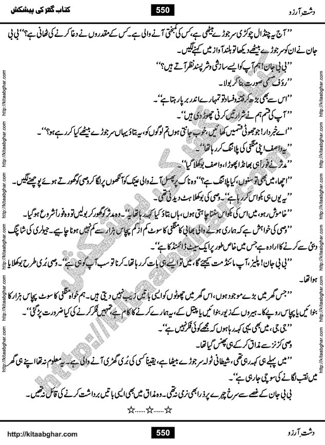 Dasht-e-Arzoo Romantic Urdu Novel by Iqra Sagheer Ahmed published on Kitab Ghar