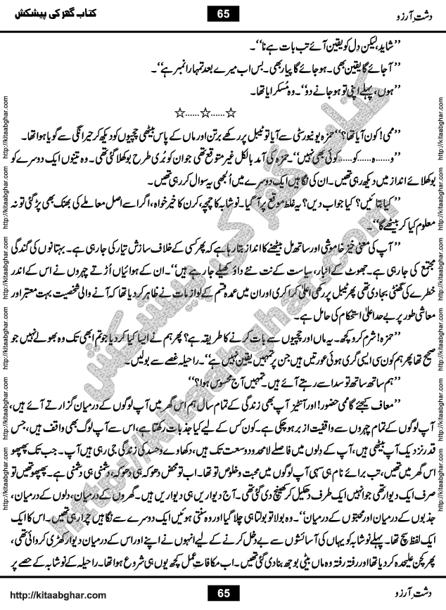 Dasht-e-Arzoo Romantic Urdu Novel by Iqra Sagheer Ahmed published on Kitab Ghar
