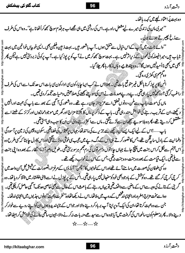 Dasht-e-Arzoo Romantic Urdu Novel by Iqra Sagheer Ahmed published on Kitab Ghar