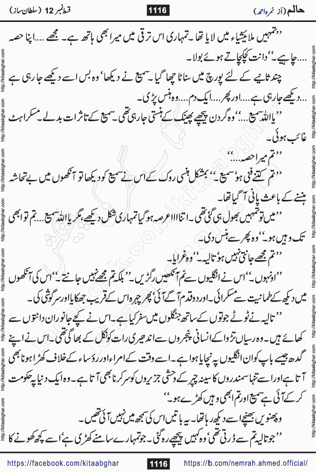 Haalim Nimra Ahmed complete social romantic action adventure urdu novel published on Kitab Ghar as PDF eBook