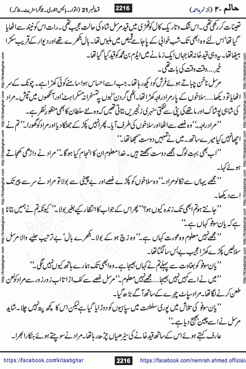 Haalim Nimra Ahmed complete social romantic action adventure urdu novel published on Kitab Ghar as PDF eBook