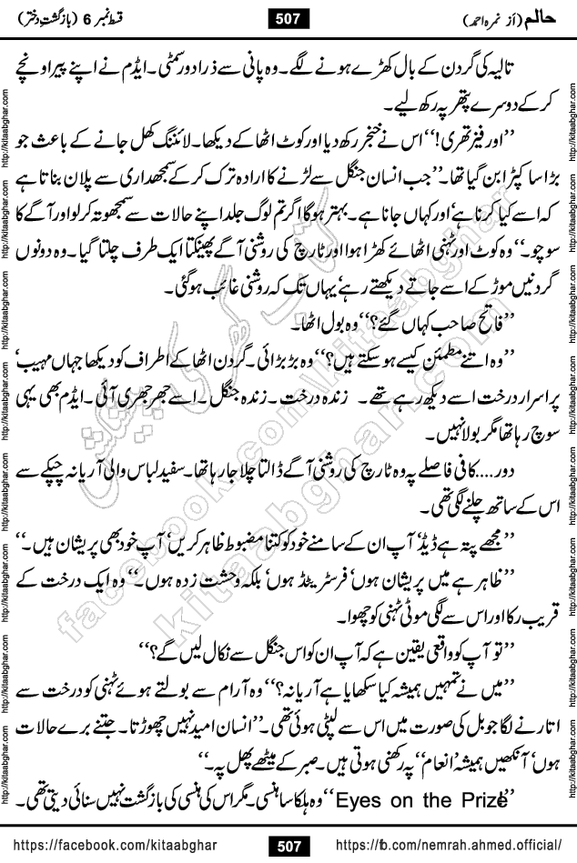 Haalim Nimra Ahmed complete social romantic action adventure urdu novel published on Kitab Ghar as PDF eBook