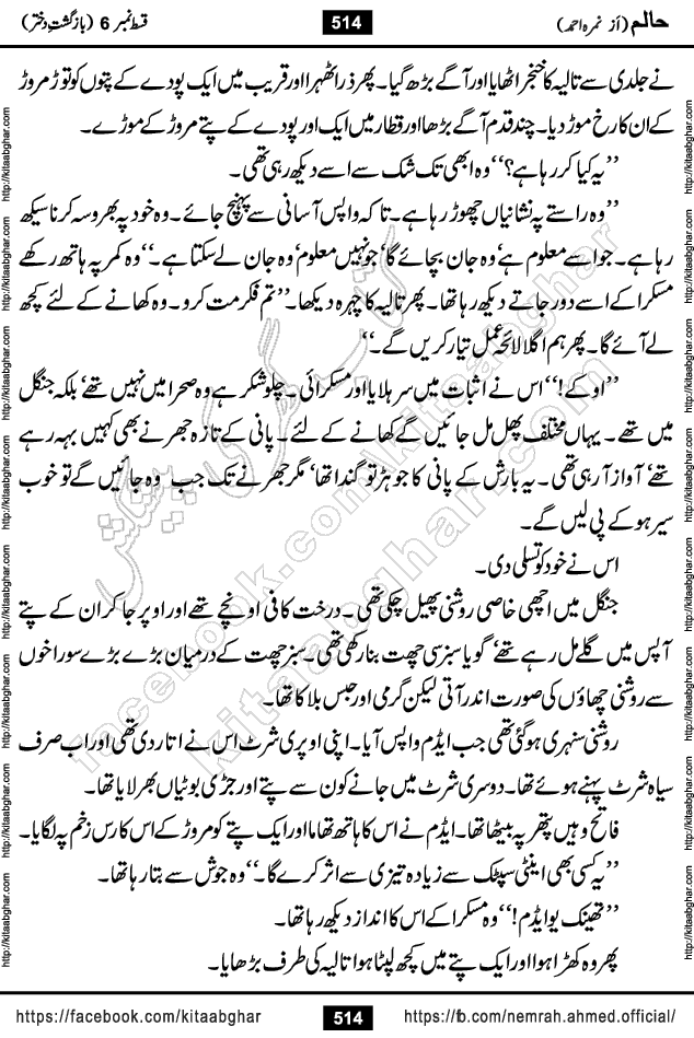 Haalim Nimra Ahmed complete social romantic action adventure urdu novel published on Kitab Ghar as PDF eBook