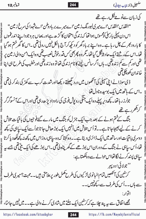 Salsabeel episode 16 Romantic Urdu Novel by Nayab Jillani published on kitab ghar for online reading and pdf download