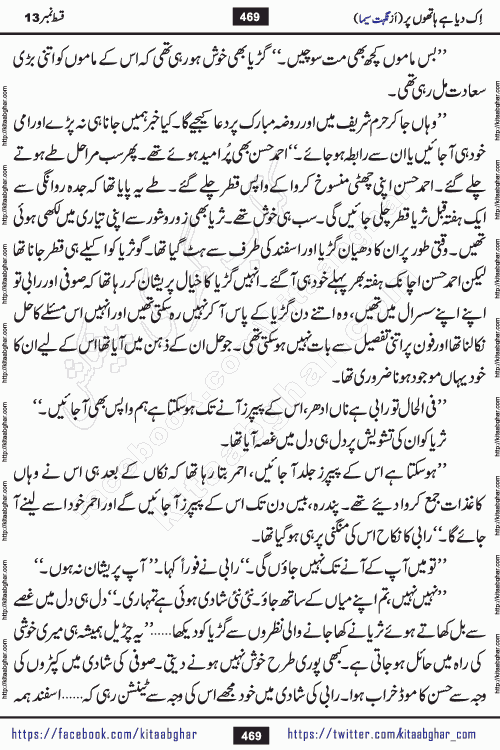 Ik Diya Hai Hathon Par Episode 16 by Nighat Seema is a famous romantic urdu novel started on kitab ghar for urdu novel lovers. Ik Diya Hai Hathon Par is a popular urdu novel and being serialized in pakistani monthly urdu digest. The Novel Ik Diya Hai Hathon Par has story of journey of real love and life like characters of this novel belong to Pakistani Society and Culture