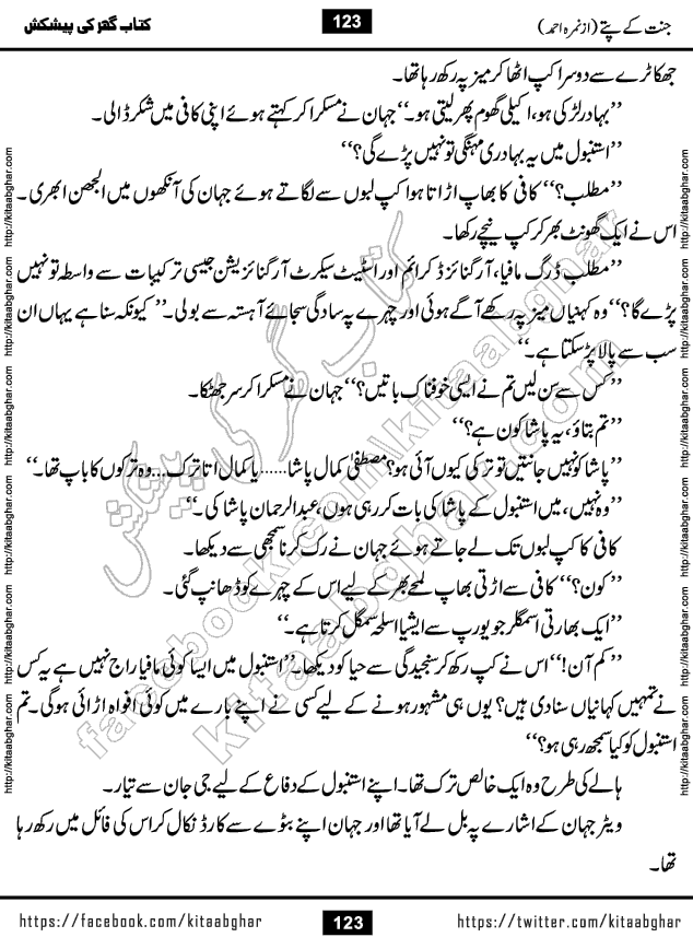 Jannat Ke Pattay by Nimra Ahmed Famous Romantic Urdu Novel published on Kitab Ghar, also available in Urdu Book Format