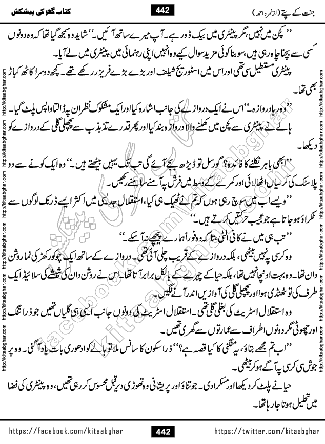 Jannat Ke Pattay by Nimra Ahmed Famous Romantic Urdu Novel published on Kitab Ghar, also available in Urdu Book Format