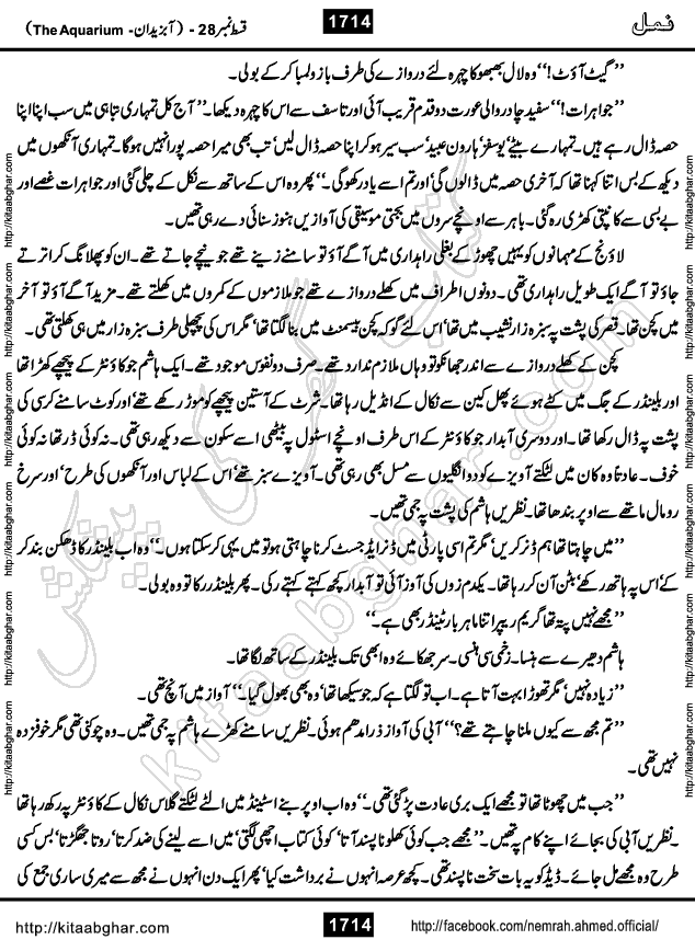 Romantic Urdu Novel on Murder Mystery Namal by Nimra Ahmed published on Kitab Ghar, also available in Urdu PDF Book Format