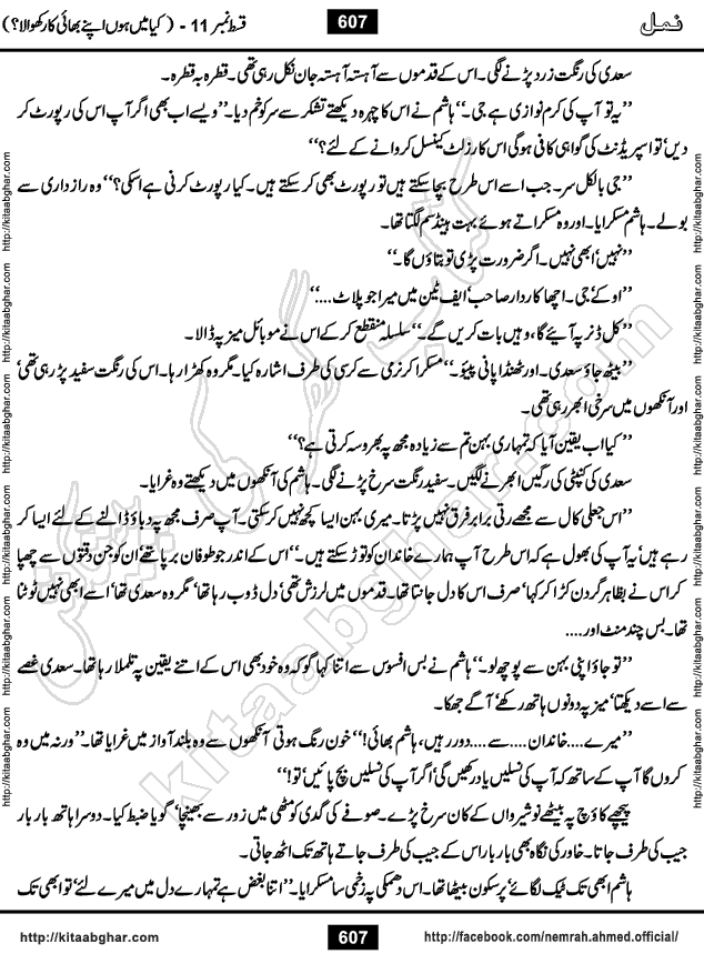 Romantic Urdu Novel on Murder Mystery Namal by Nimra Ahmed published on Kitab Ghar, also available in Urdu Book Format