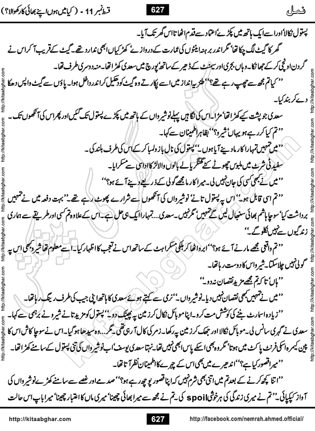 Romantic Urdu Novel on Murder Mystery Namal by Nimra Ahmed published on Kitab Ghar, also available in Urdu PDF Book Format