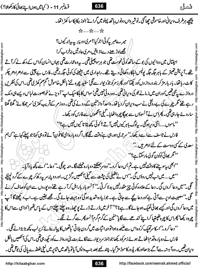 Romantic Urdu Novel on Murder Mystery Namal by Nimra Ahmed published on Kitab Ghar, also available in Urdu Book Format