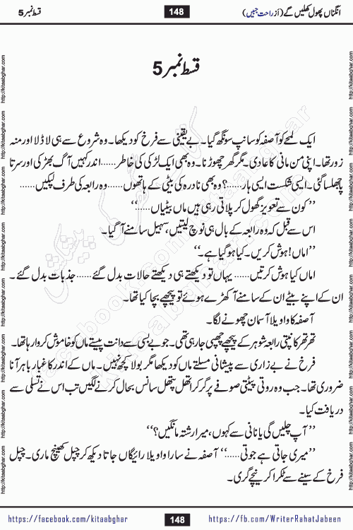Angna Phool Khilenge episode 17 by Popular Writer Rahat Jabeen is a famous romantic urdu novel started on kitab ghar for urdu novel readers