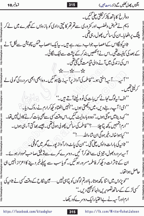 Angna Phool Khilenge episode 28 by Popular Writer Rahat Jabeen is a famous romantic urdu novel started on kitab ghar for urdu novel readers