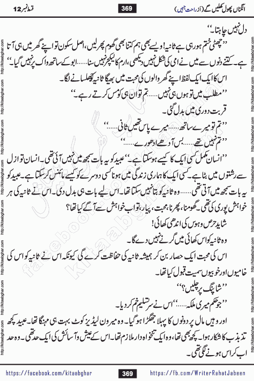 Angna Phool Khilenge episode 28 by Popular Writer Rahat Jabeen is a famous romantic urdu novel started on kitab ghar for urdu novel readers