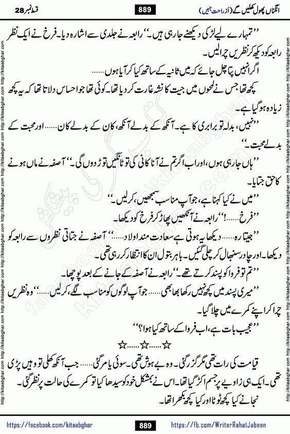 Angna Phool Khilenge episode 29 by Popular Writer Rahat Jabeen is a famous romantic urdu novel started on kitab ghar for urdu novel readers