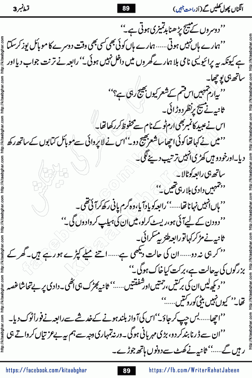 Angna Phool Khilenge episode 28 by Popular Writer Rahat Jabeen is a famous romantic urdu novel started on kitab ghar for urdu novel readers