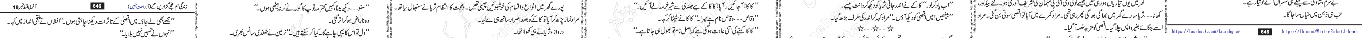 Zindagi Hum Tujhe Guzaren Ge last episode 17 & 18 Urdu Novel by Rahat Jabeen