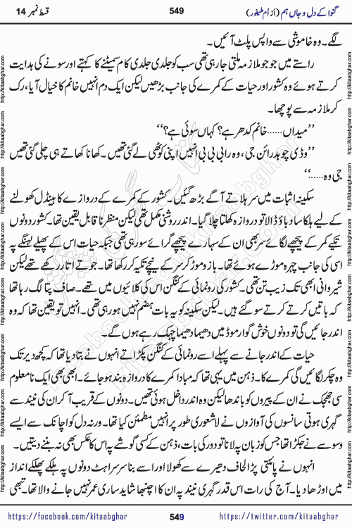 Ganwa Ke Dil o Jaan Hum episode 19 Social Romantic Urdu Novel by Umme Taifoor published on Kitab Ghar