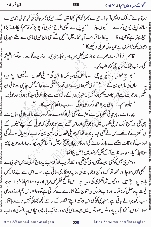 Ganwa Ke Dil o Jaan Hum episode 19 Social Romantic Urdu Novel by Umme Taifoor published on Kitab Ghar