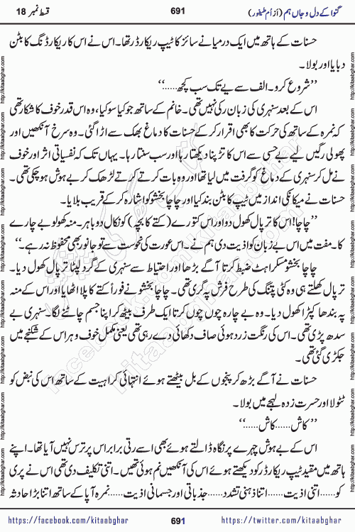 Ganwa Ke Dil o Jaan Hum episode 19 Social Romantic Urdu Novel by Umme Taifoor published on Kitab Ghar